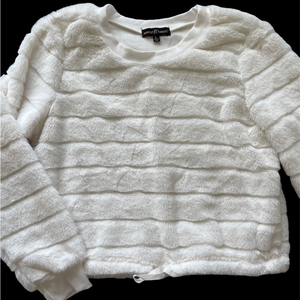 Faux fur top